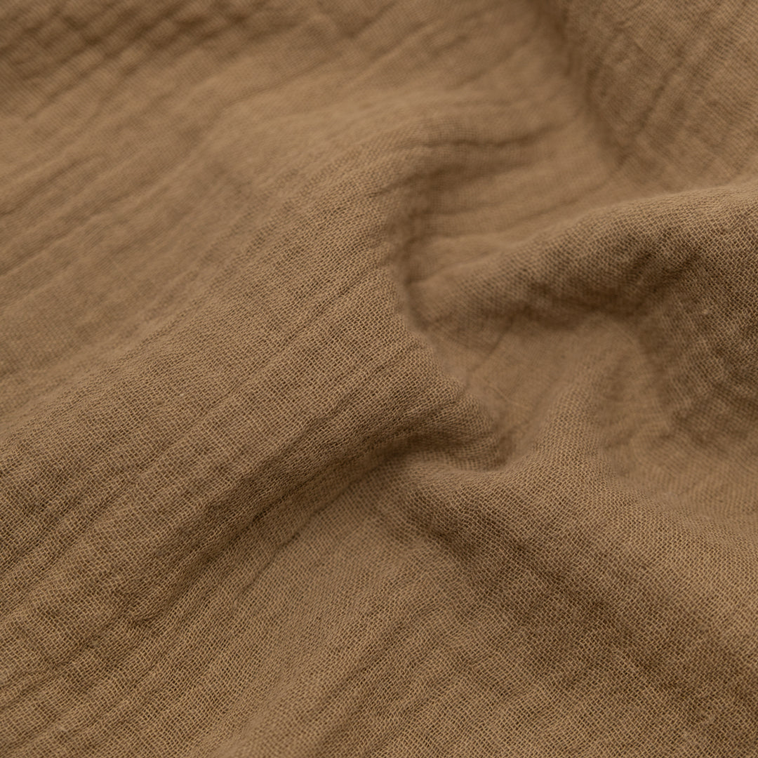 Organic Cotton Double Gauze - Latte | Blackbird Fabrics