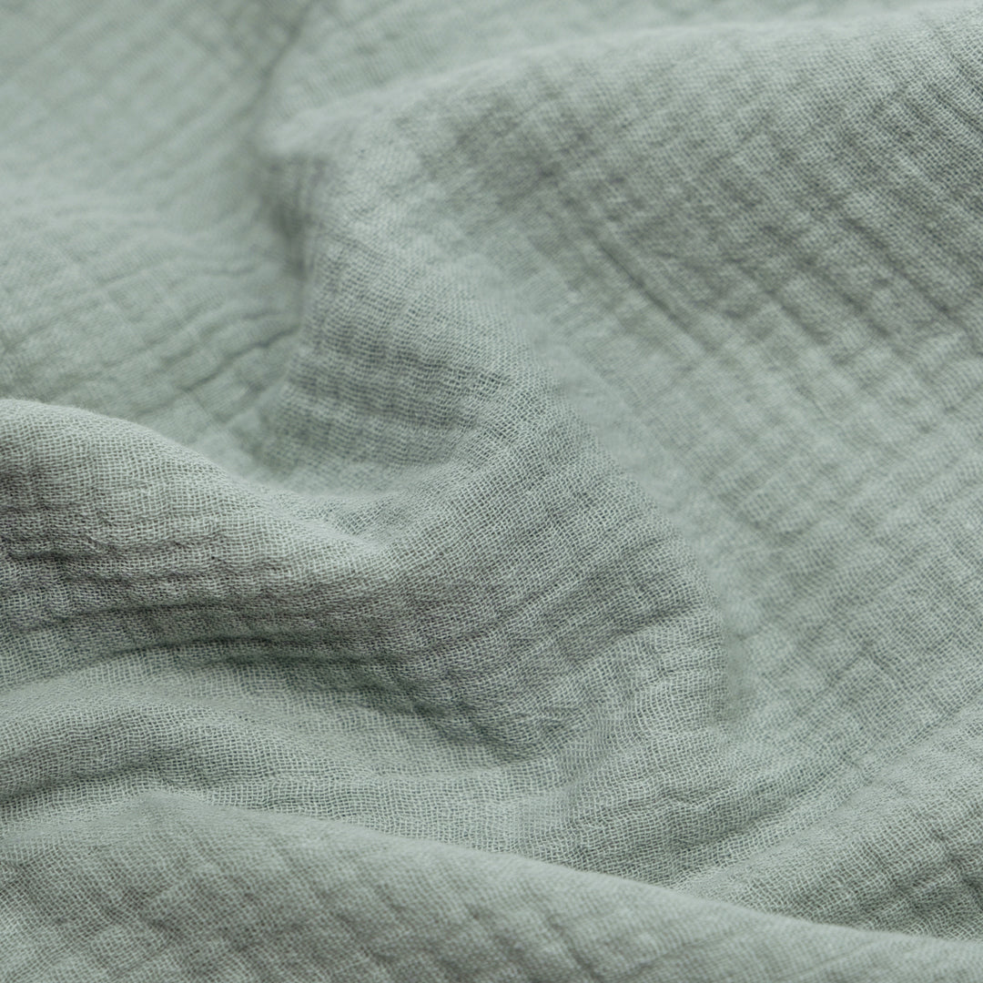 Organic Cotton Double Gauze - Mist | Blackbird Fabrics
