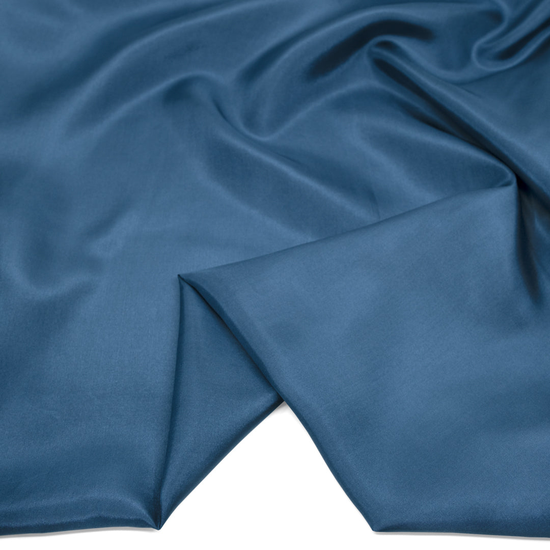Deadstock Silk Habotai Lining - Marine | Blackbird Fabrics