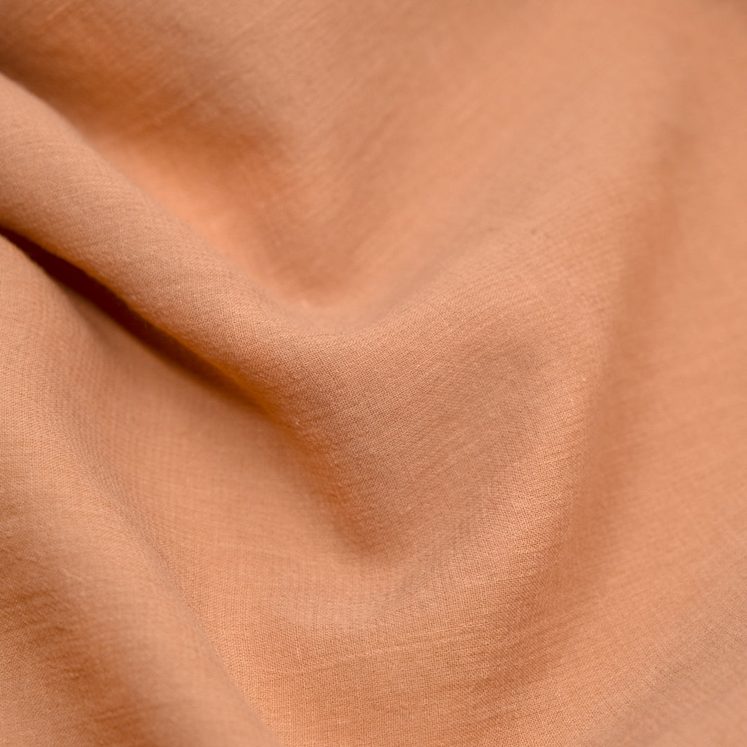 Deadstock Cotton Rayon Crepe Gauze - Peach | Blackbird Fabrics
