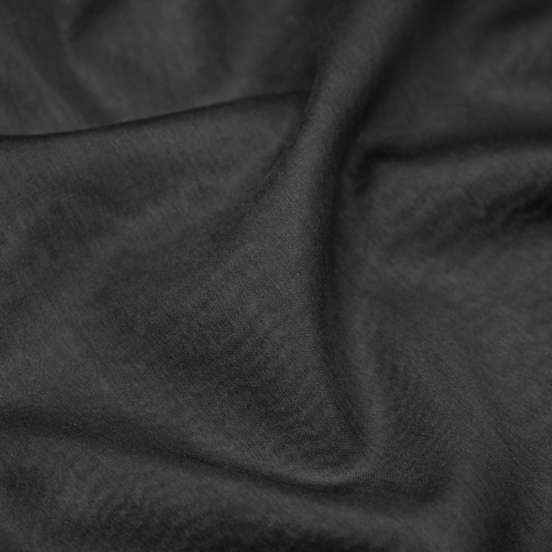 Deadstock Cotton Silk Voile - Black