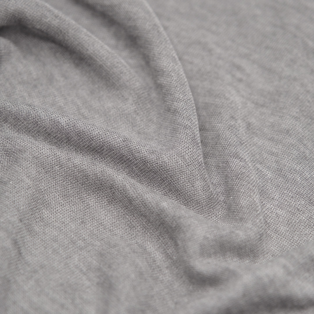 Deadstock Micromodal Silk Superfine Jersey - Light Grey | Blackbird Fabrics