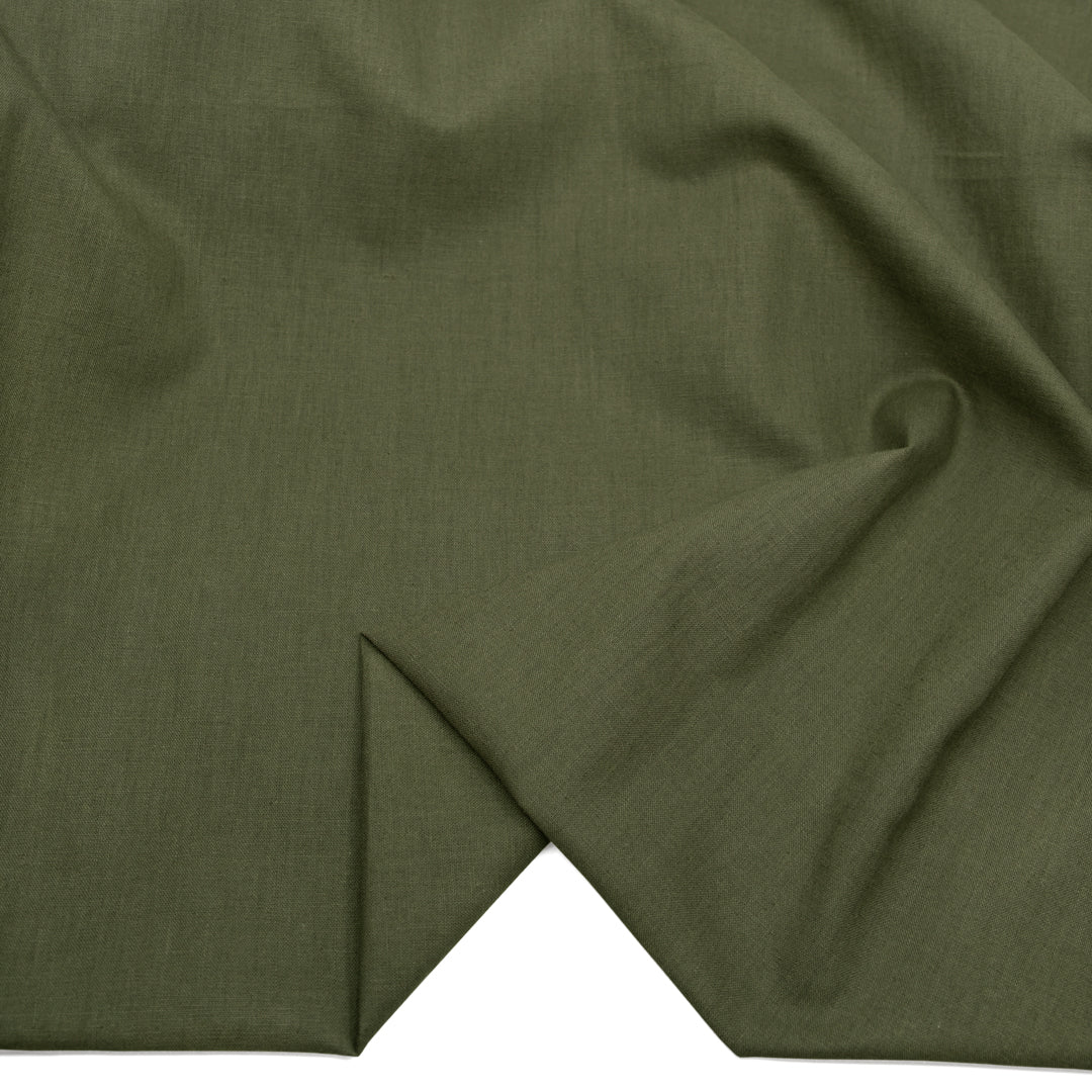 Go-To Cotton Linen Blend - Kelp | Blackbird Fabrics
