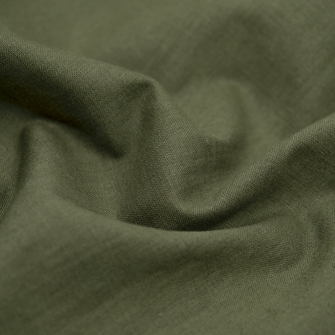 Go-To Cotton Linen Blend - Kelp | Blackbird Fabrics