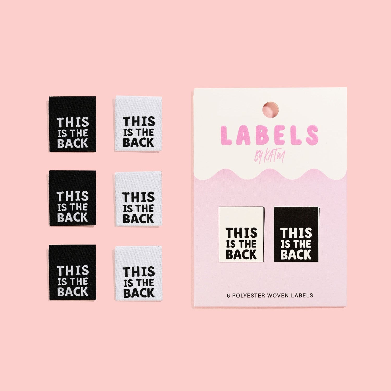 THIS IS THE BACK  Woven Labels | Blackbird Fabrics