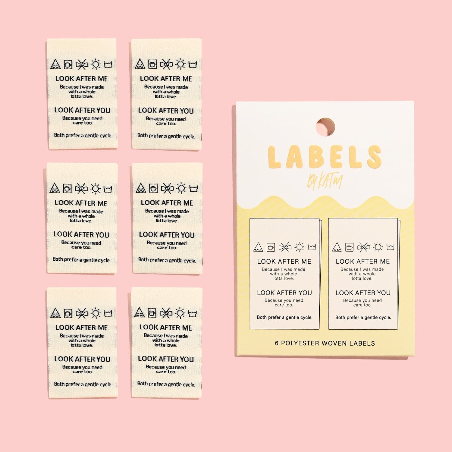 LOOK AFTER ME LOOK AFTER YOU Woven Labels | Blackbird Fabrics