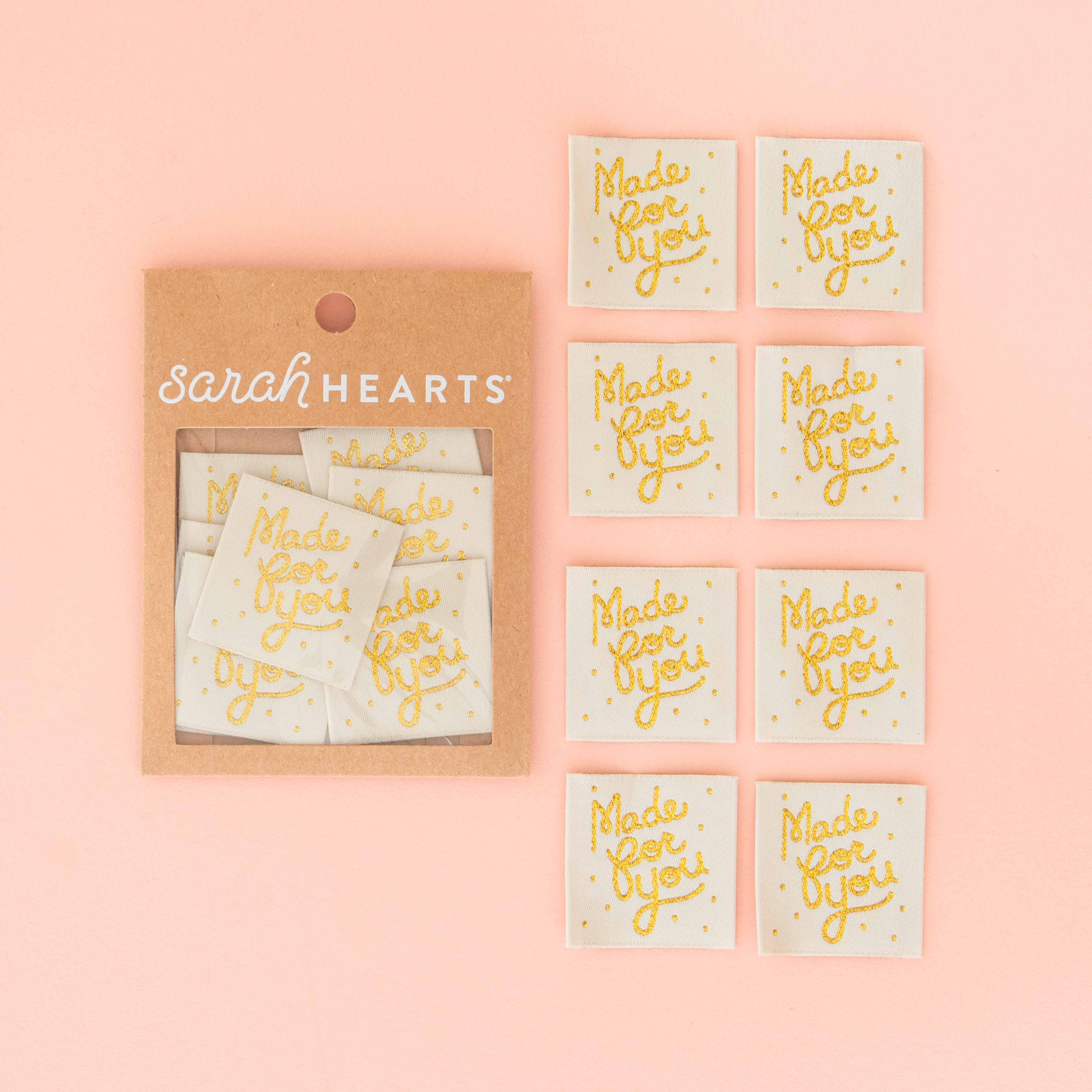 MADE FOR YOU Woven Labels by Sarah Hearts | Blackbird Fabrics