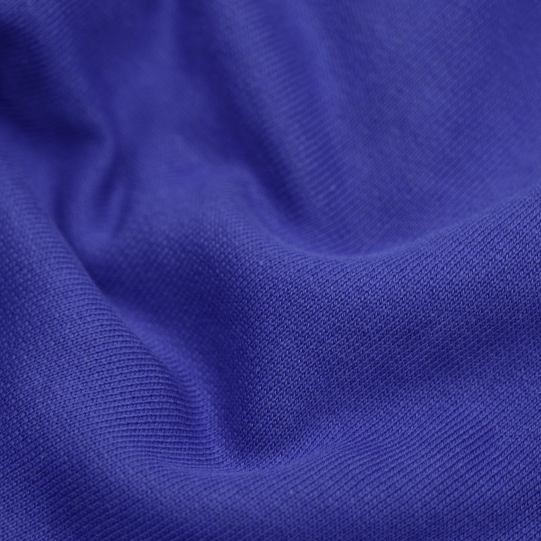 Laidback Organic Cotton Sweatshirt Fleece - Cobalt | Blackbird Fabrics