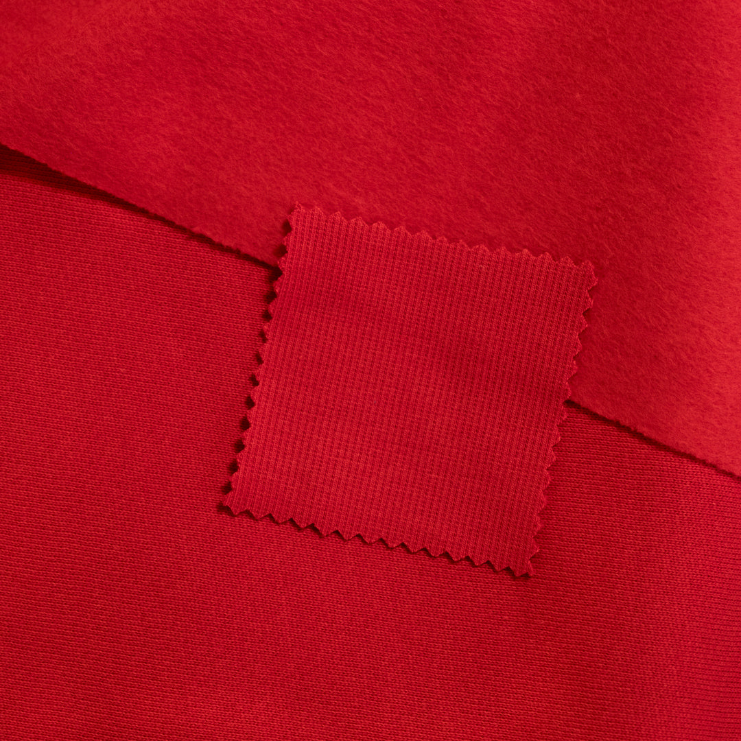 Laidback Organic Cotton Ribbing - Fire Red | Blackbird Fabrics