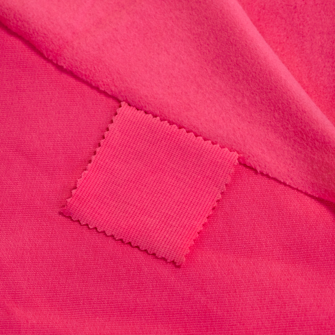 Laidback Organic Cotton Sweatshirt Fleece - Punch | Blackbird Fabrics