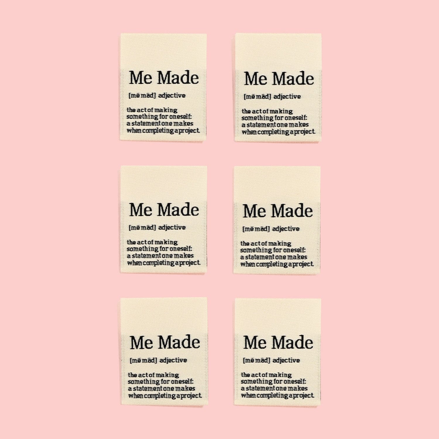 Definition Me Made Woven Labels | Blackbird Fabrics