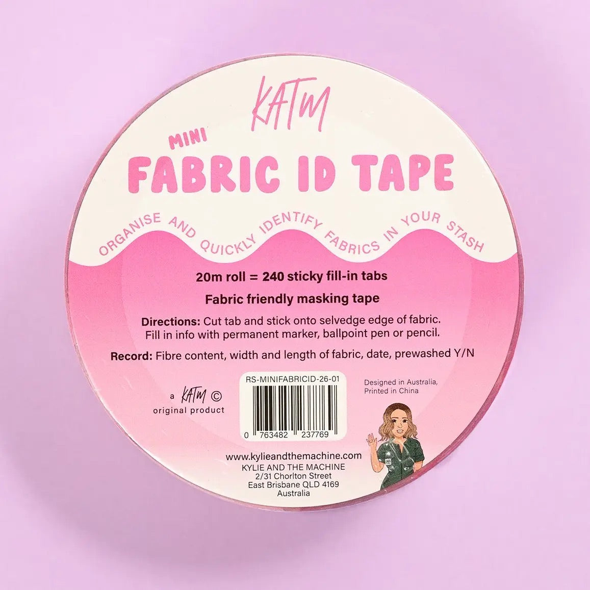 Mini Fabric ID Tape By KATM | Blackbird Fabrics