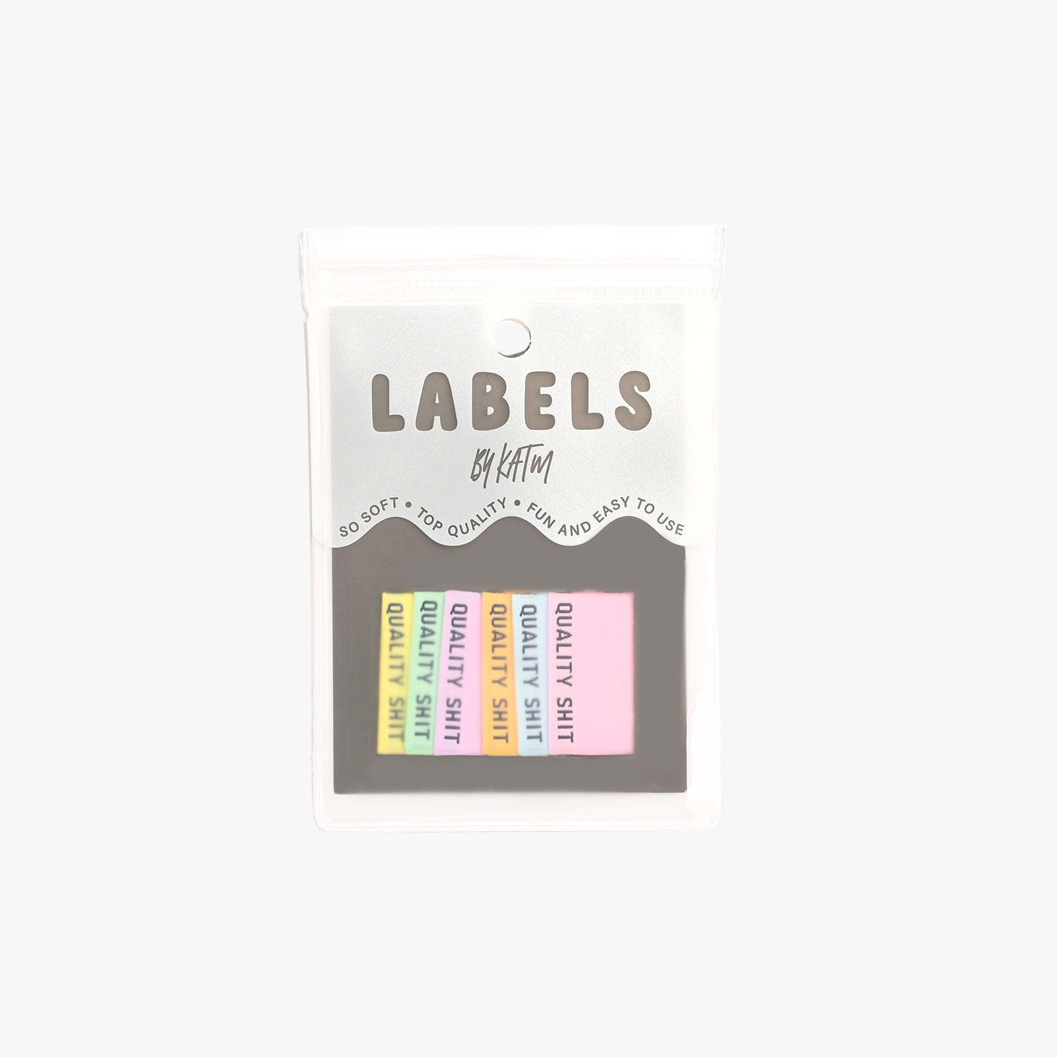 QUALITY SHIT PASTEL Woven Labels | Blackbird Fabrics