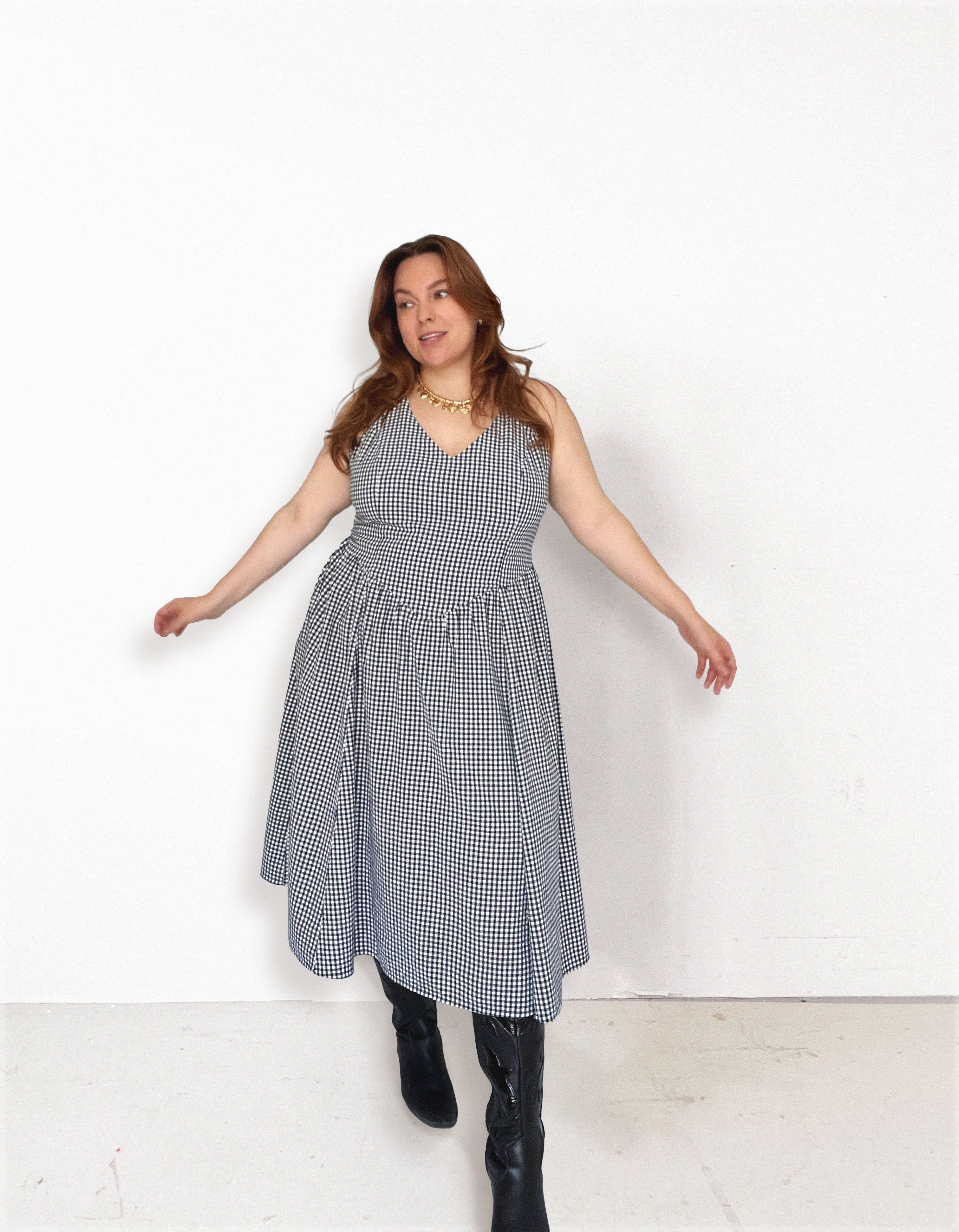 The Sailaway Dress - Les Perlines - PDF Download | Blackbird Fabrics