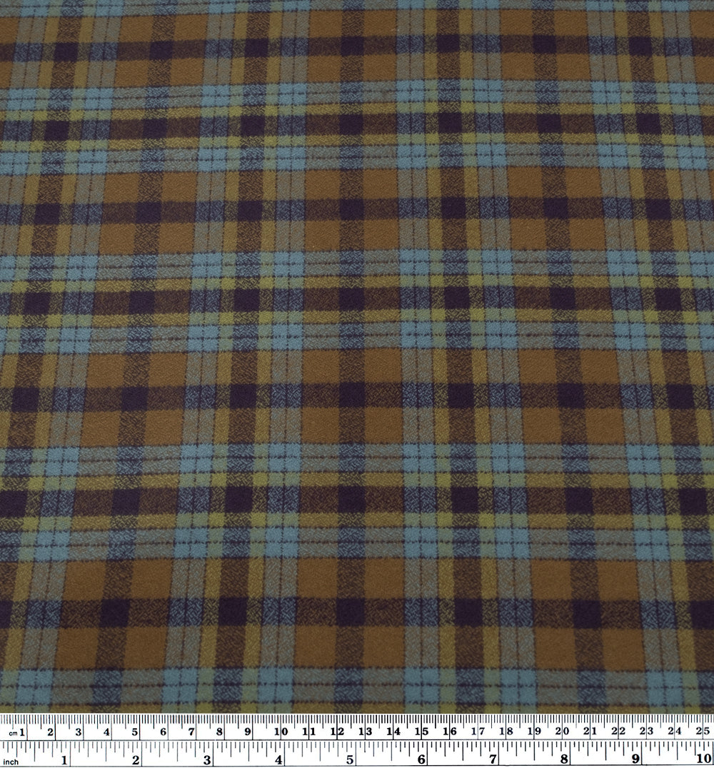 Plaid Cotton Flannel - Mulch | Blackbird Fabrics