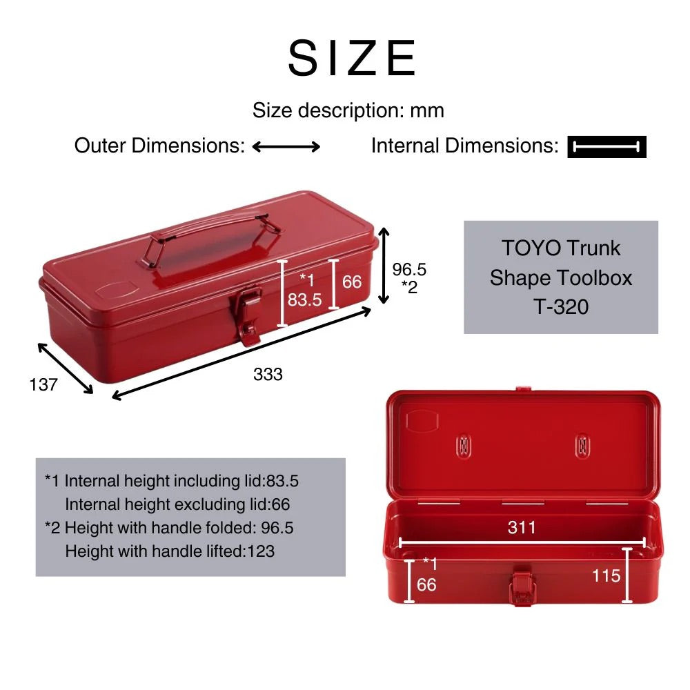 Trunk Shape Toolbox T-320 - Toyo Steel | Blackbird Fabrics