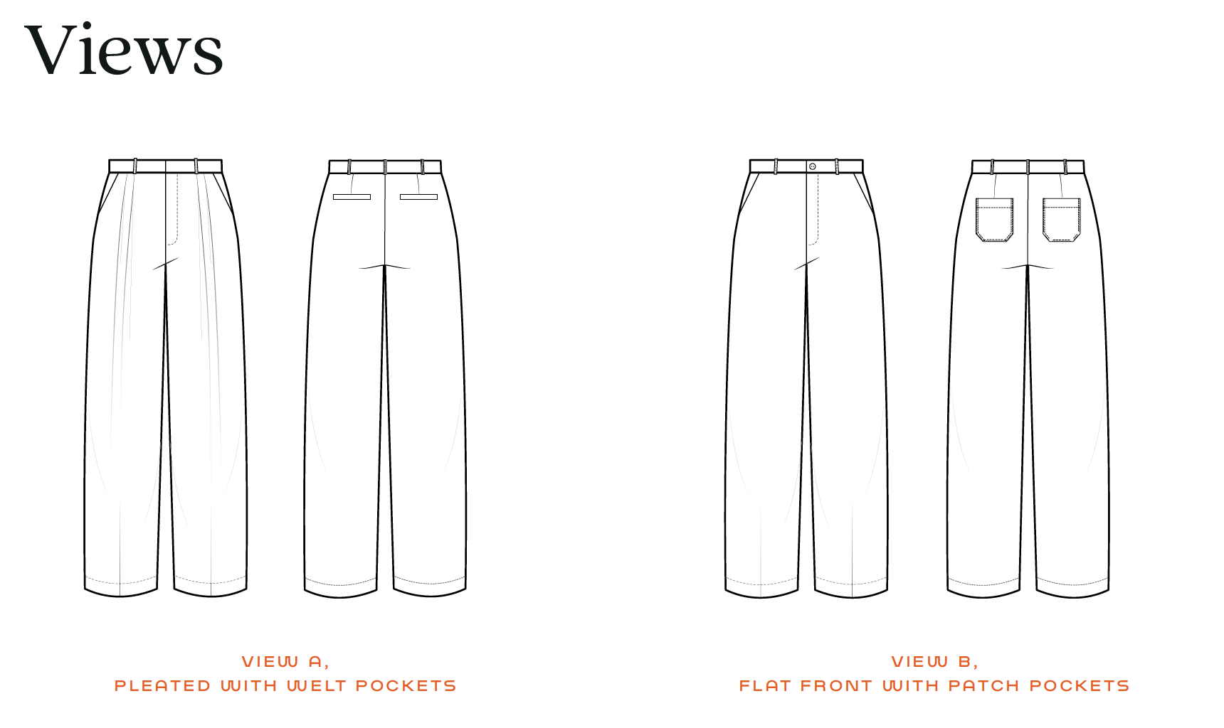 Taylor Trousers by BF Patterns - PDF Download | Blackbird Fabrics