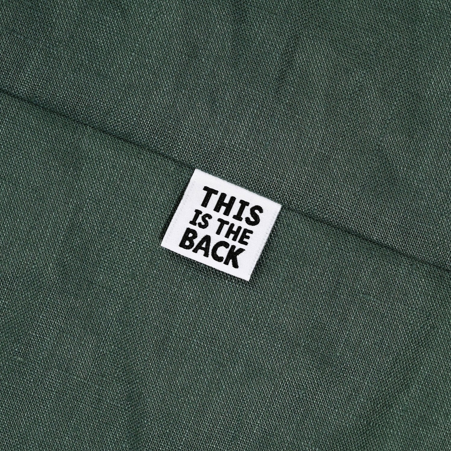 THIS IS THE BACK  Woven Labels | Blackbird Fabrics