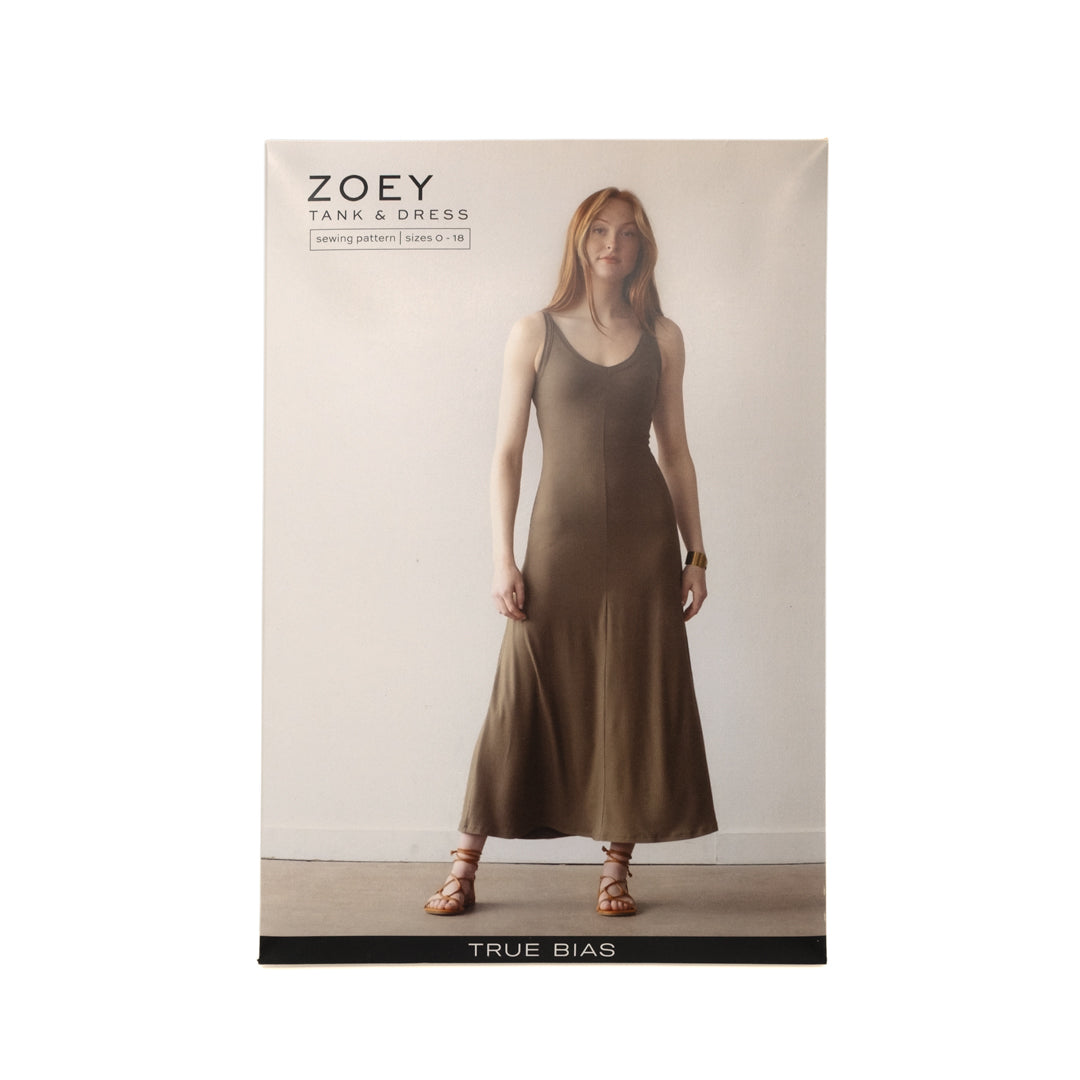 Zoey Tank & Dress - True Bias, Size 0-18 | Blackbird Fabrics