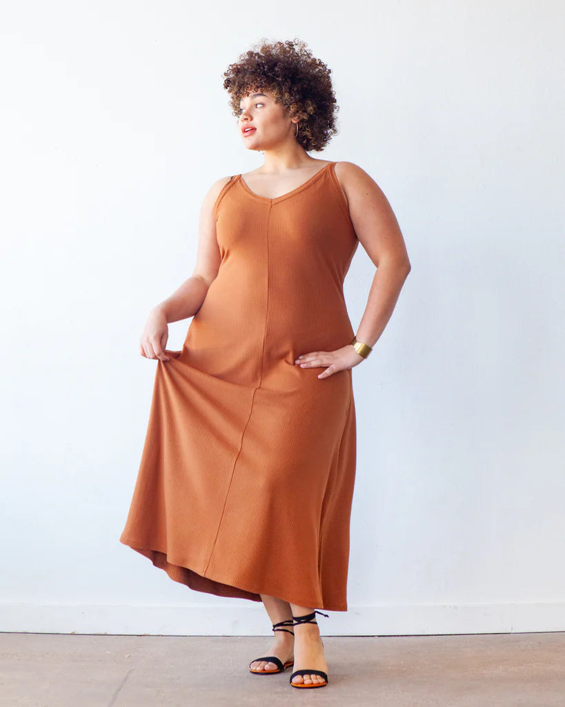 Zoey Tank & Dress - True Bias, Size 14-32 | Blackbird Fabrics