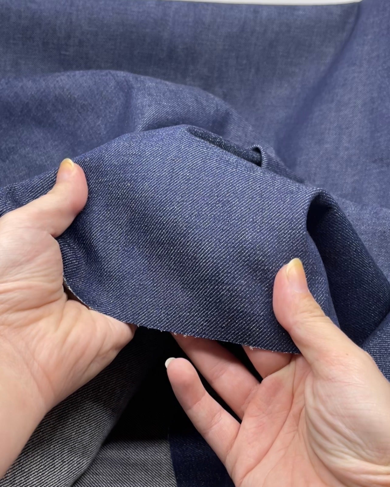 10.5oz Japanese Crosshatch Denim - Medium Indigo | Blackbird Fabrics