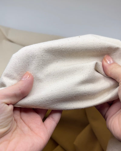 10oz Soft Washed Cotton Canvas - Natural | Blackbird Fabrics