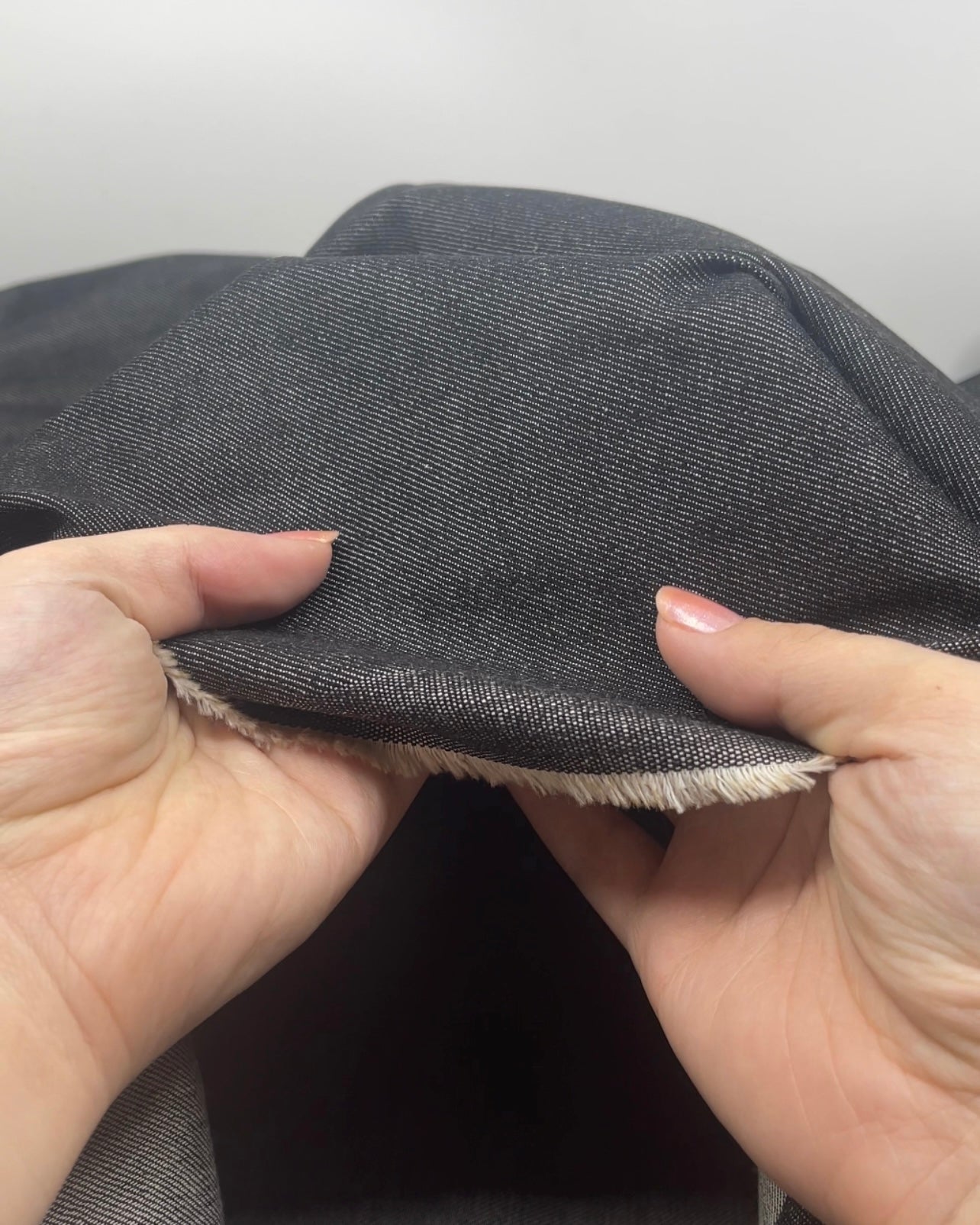 7.5oz Japanese Non-Stretch Denim - Vintage Black | Blackbird Fabrics