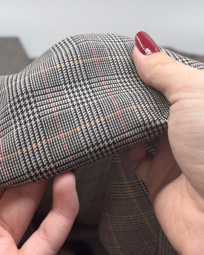 Deadstock Mini Glen Plaid Wool Suiting - Scholar | Blackbird Fabrics