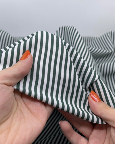 Candy Stripe Brushed Cotton Shirting | Blackbird Fabrics