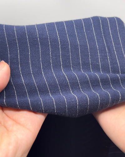 Classic Stripe Rayon Linen Noil | Blackbird Fabrics