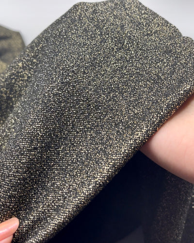 Deadstock Flickering Jersey Knit - Gold Glitz | Blackbird Fabrics