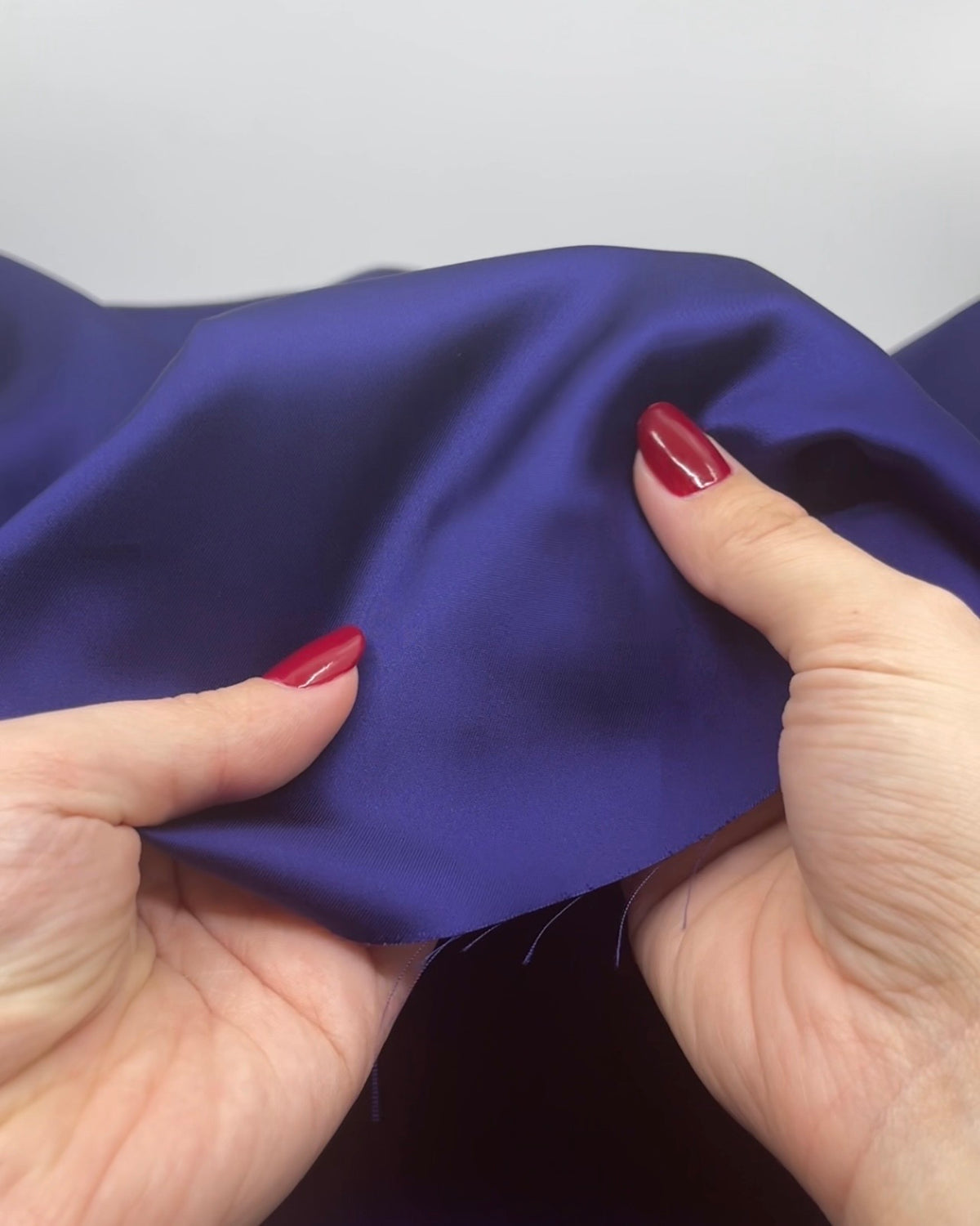 Fluid Viscose Satin - Blueberry | Blackbird Fabrics