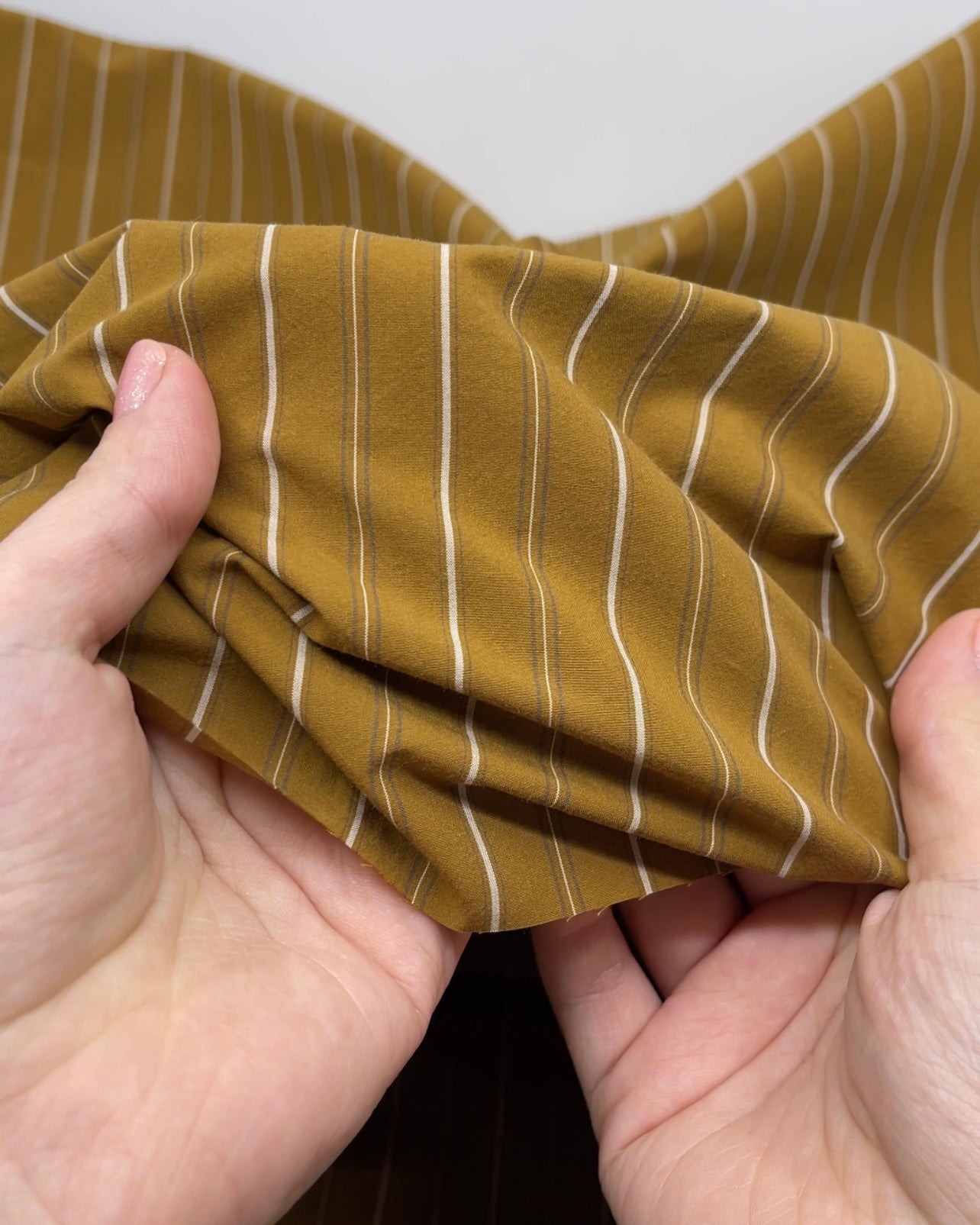 Ledger Stripe Cotton Shirting | Blackbird Fabrics