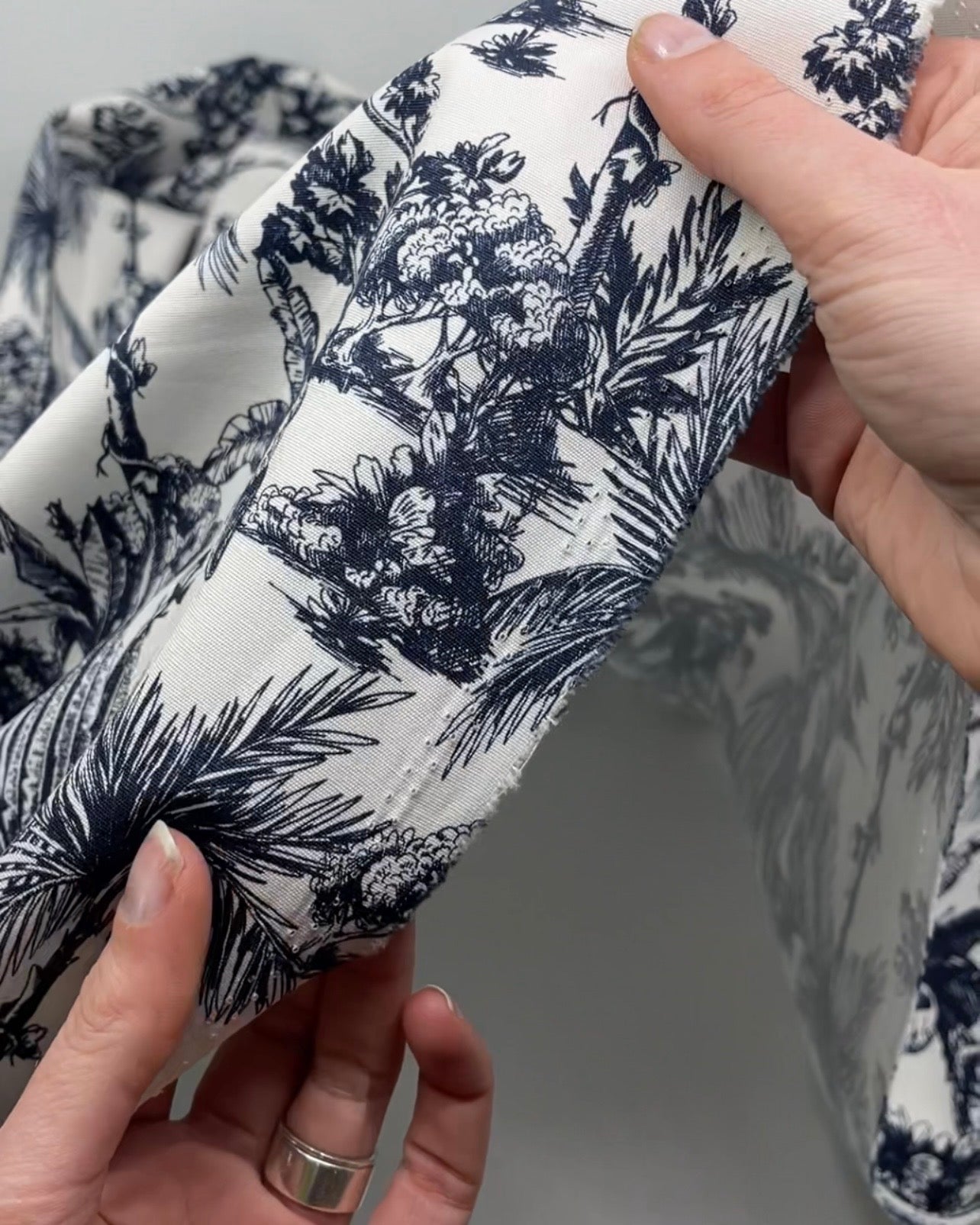 Lush Palms Printed 6oz Organic Cotton | Blackbird Fabrics