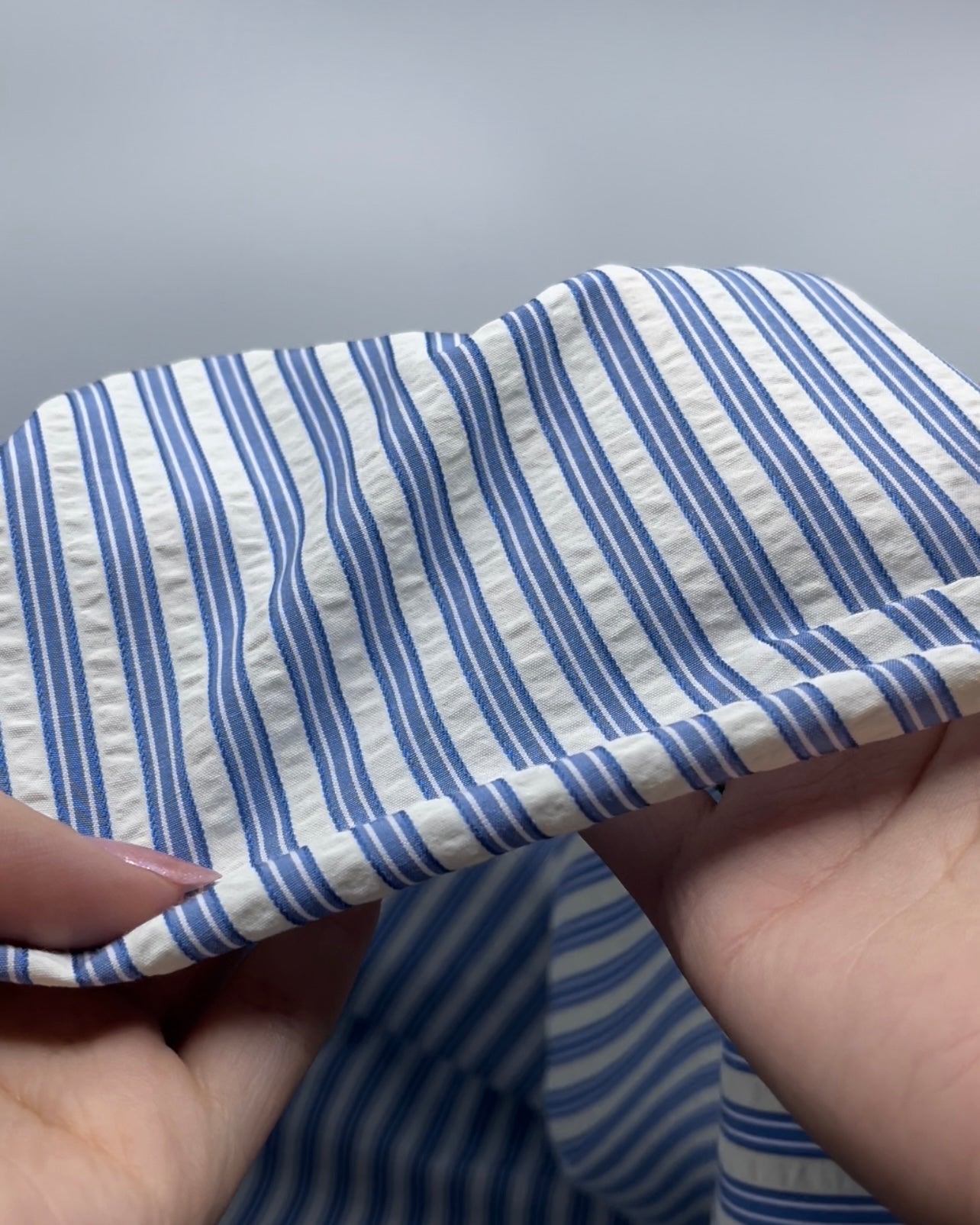 Medley Stripe Poly Cotton Seersucker | Blackbird Fabrics