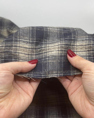 Nightfall Plaid Cotton Flannel - Ink/Cream | Blackbird Fabrics