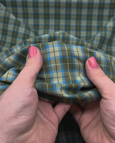 Prisma Plaid Cotton Shirting | Blackbird Fabrics