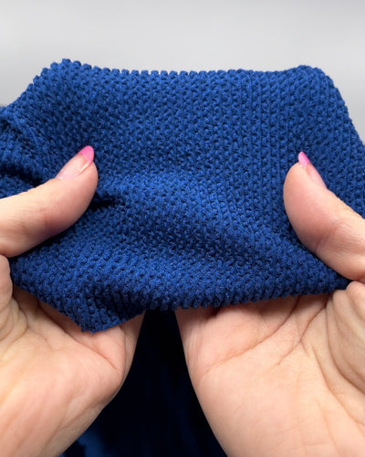 Puckered Poly Jacquard Swim Knit | Blackbird Fabrics