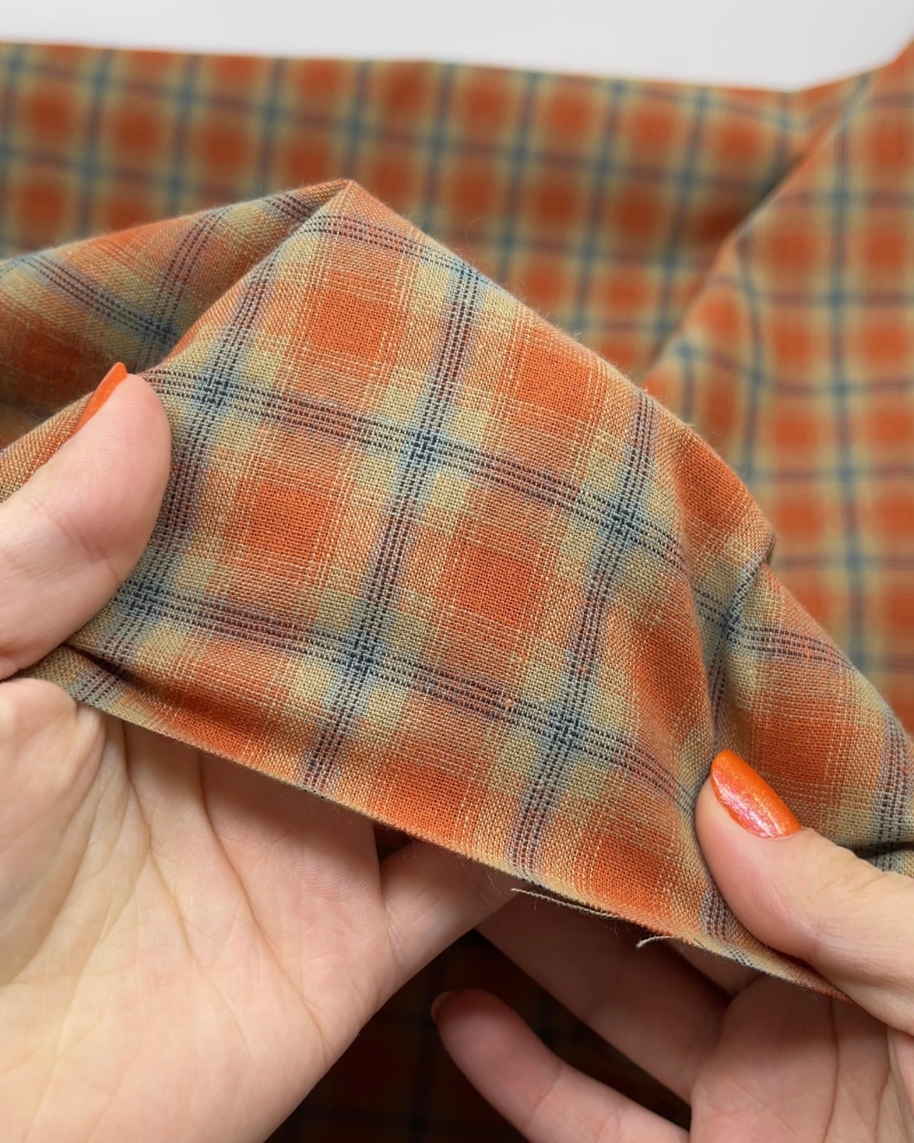 Retro Plaid Cotton Shirting | Blackbird Fabrics