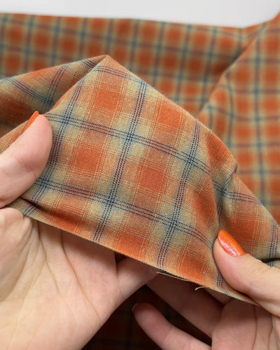 Retro Plaid Cotton Shirting | Blackbird Fabrics
