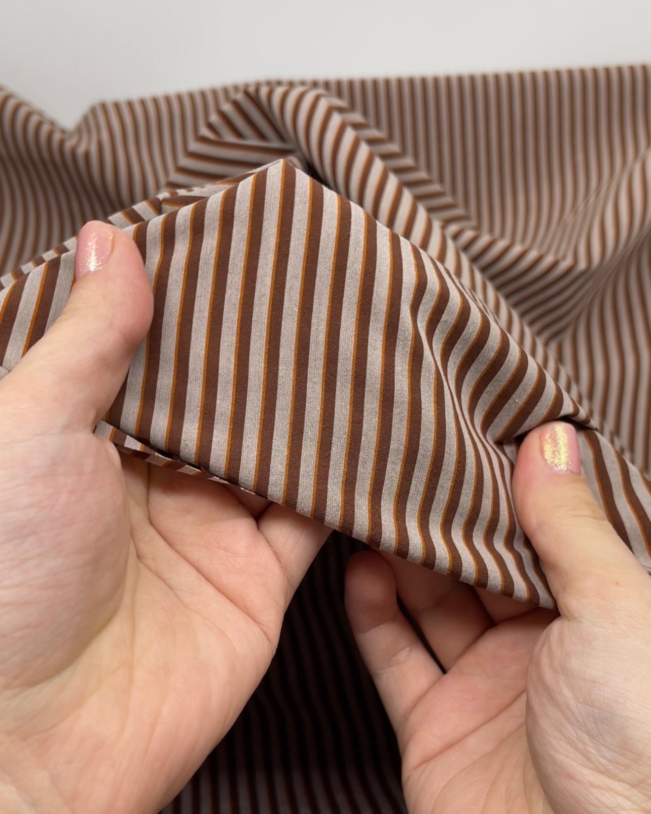 Shadow Stripe Cotton Shirting | Blackbird Fabrics