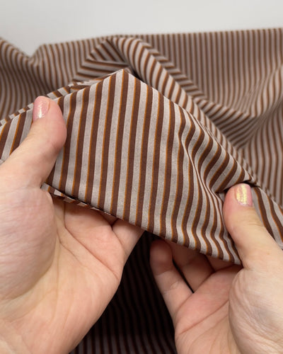 Shadow Stripe Cotton Shirting | Blackbird Fabrics