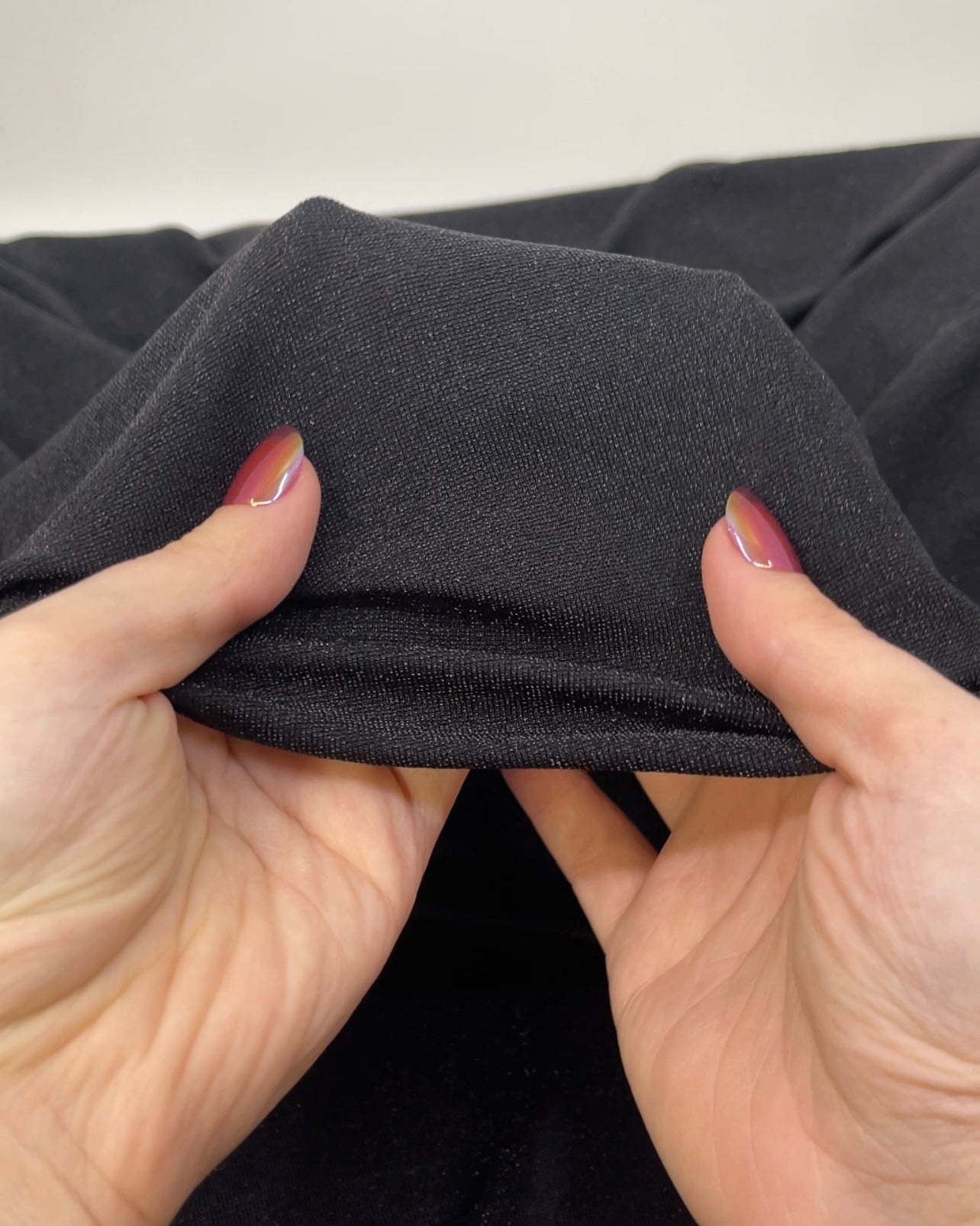 Shimmer Nylon Metallic Knit - Onyx | Blackbird Fabrics