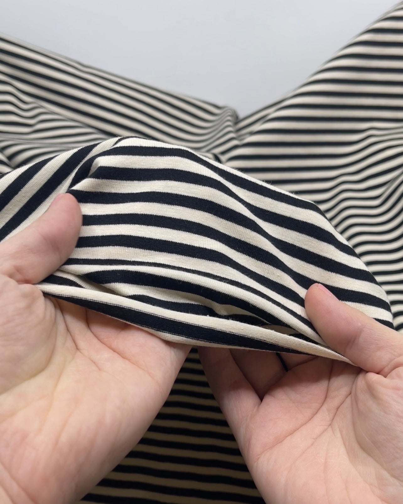 Skinny Sport Stripe Cotton Jersey | Blackbird Fabrics