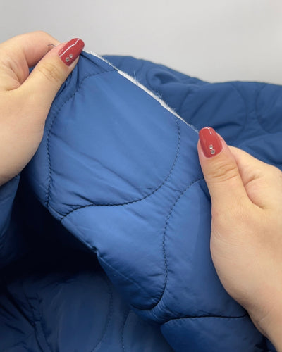 Wavy Quilted Nylon Puffer | Blackbird Fabrics