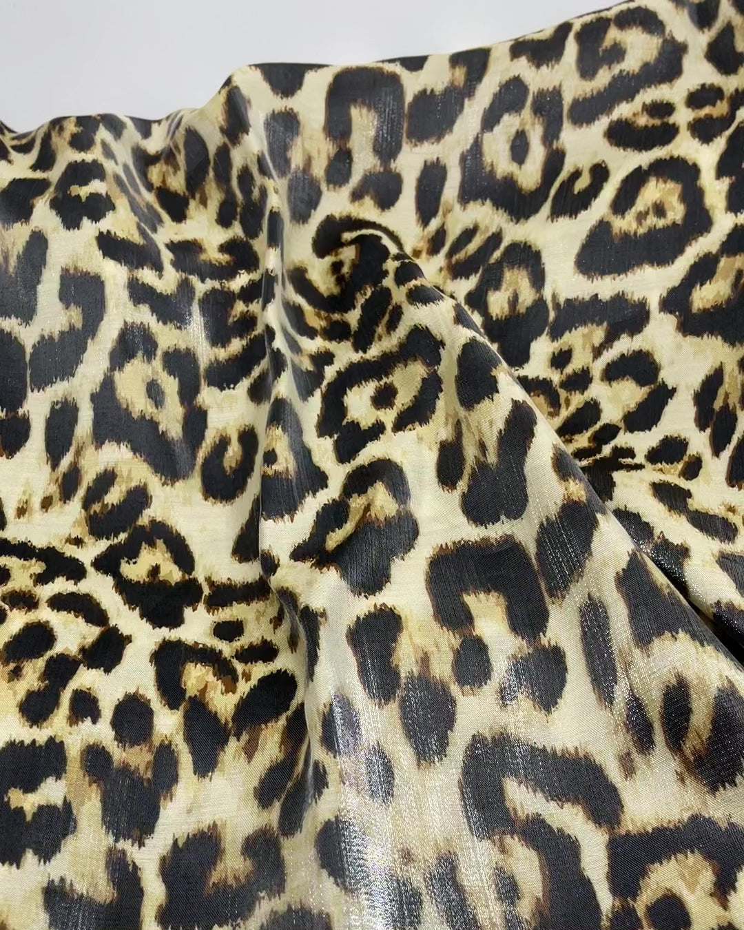 Deadstock Metallic Rayon Blend - Leopard Gloss | Blackbird Fabrics