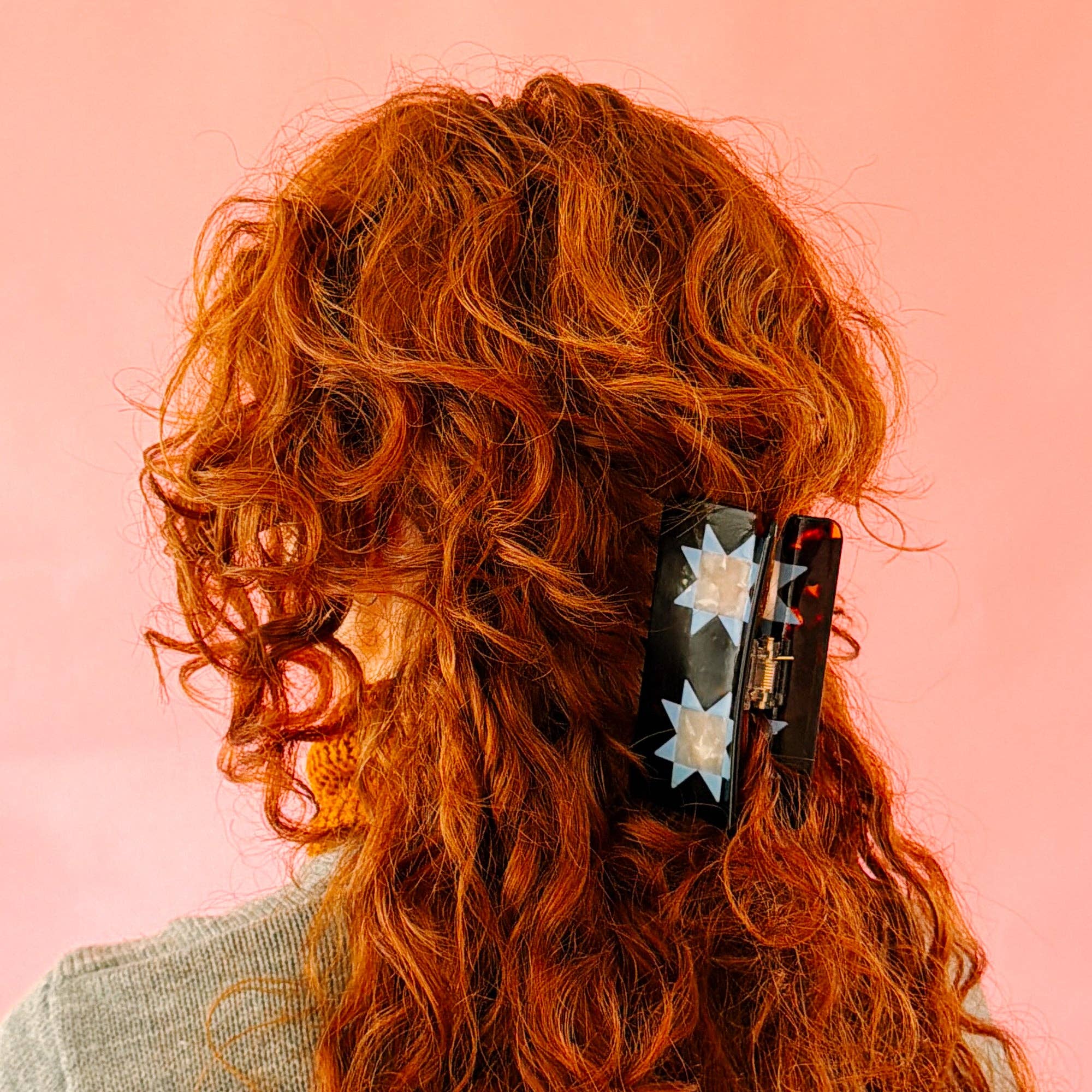 QUILT BLOCK Hair Claw Clip By Sarah Hearts | Blackbird Fabrics