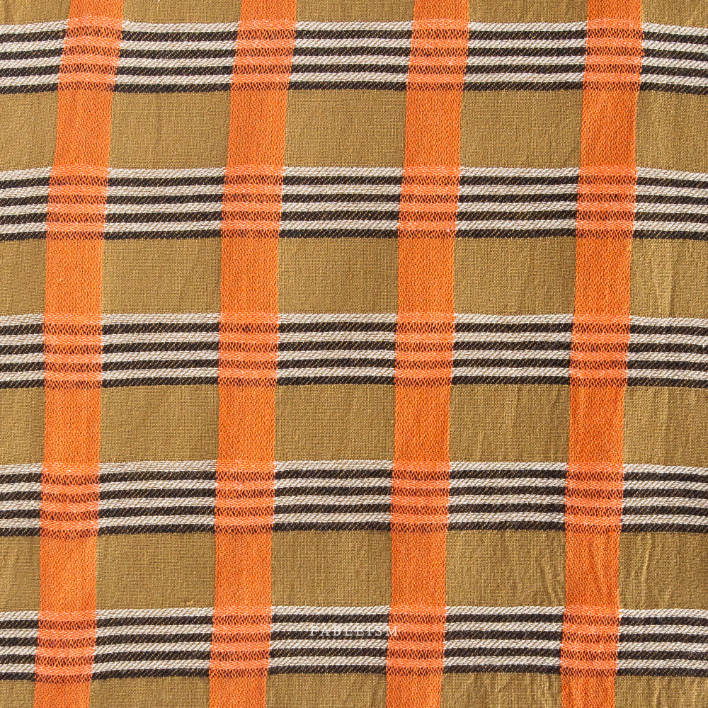 Fableism Carl Weave Cotton - Olive | Blackbird Fabrics