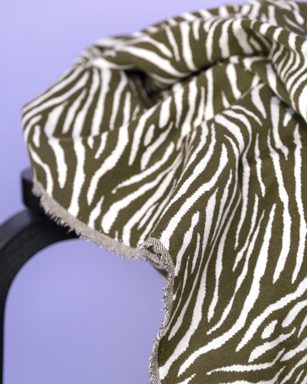 Zebra Cotton Double Knit - Elmwood | Blackbird Fabrics