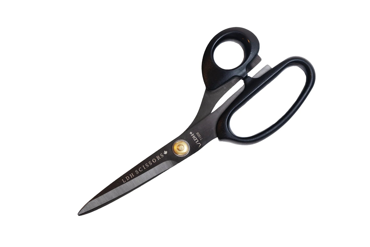 Midnight Edition 8" Lightweight Left Handed Fabric Shears - LDH Scissors